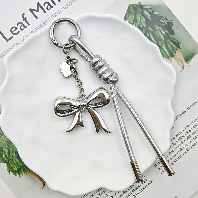 Креативный бант, плетеная веревка в форме сердца, подвеска для украшения сумки, аксессуар для ключей