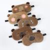 The Soft Short Plush Cartoon Sleep Eye Mask Has A Cute and Eye-catching Design Closely Blocking Light and Blocking Out The Light
