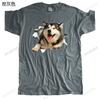 Unisexs Luxury Cotton T Shirt Unisexs Summer Tshirt Alaskan Malamute Torn Fashion TShirt Unisex Casual Cool Tops Euro Size Boys Gifts