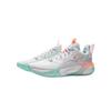 Li Ning Детские Wind Shadow 2.0 Тканевые Модные Простые Удобные Низкие Баскетбольные Кроссовки Мужские баскетбольные кроссовки Бело-синие YKBU072-8