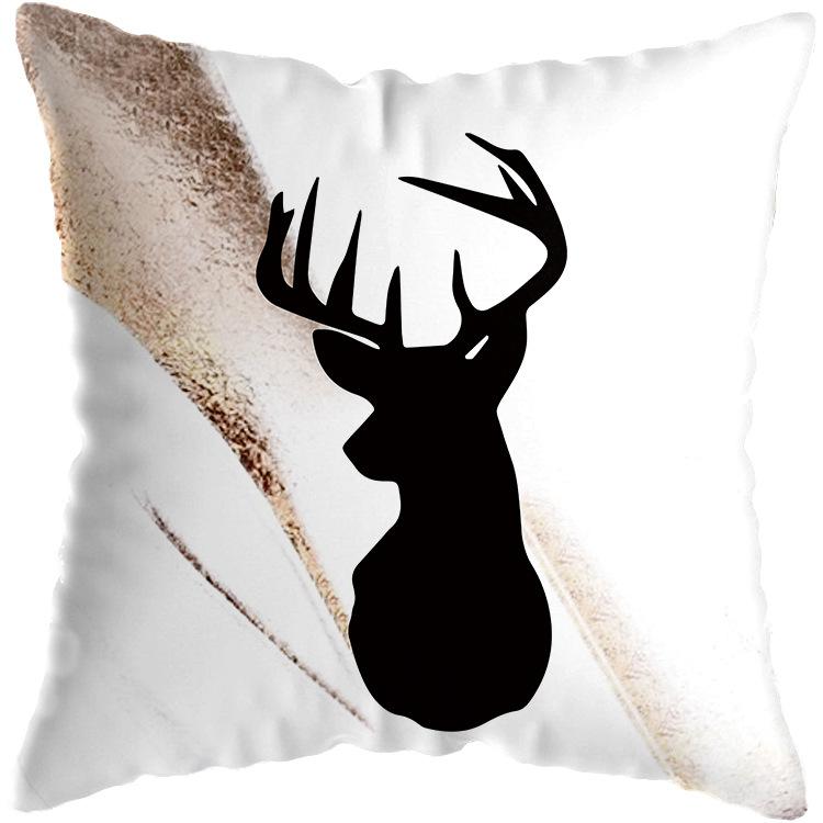 Наволочка с геометрическим рисунком, абстрактная подушка, короткая плюшевая подушка для дома, дивана-кровати, офиса