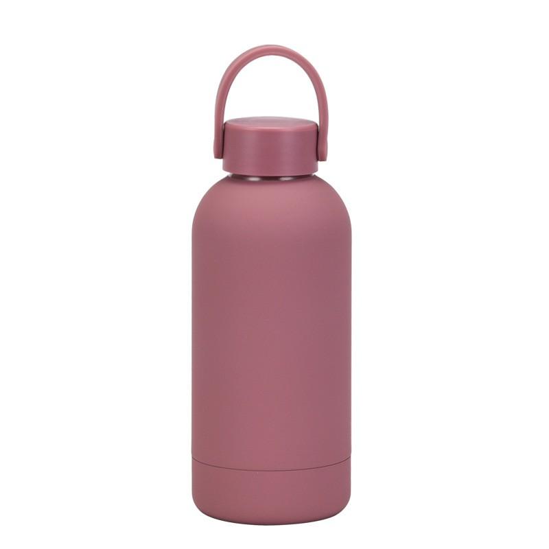 350ml Double Wall Stainless Steel Insulated Travel Mug With Handle - Leakproof Vacuum Flask Outdoor Gym Office Daily Use