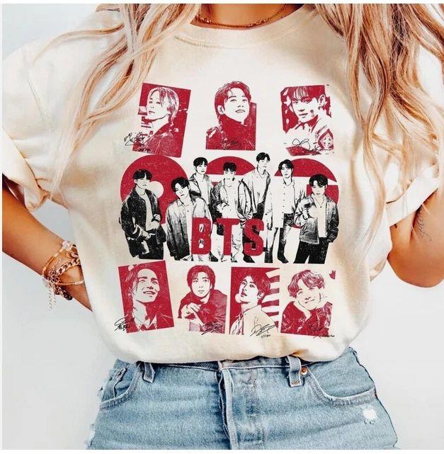 Concert World Tour 2026 T-Shirt Kpop T-Shirt Fan Tee Casual Loose Crew Neck T-shirt Unisex K Pop Tops