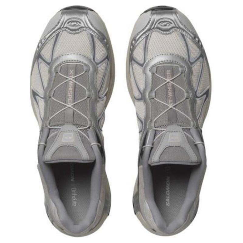 SALOMON XT WHISPER Амортизация и износостойкое покрытие Низкие кроссовки для трейлраннинга Contagrip Унисекс Серые Серебристые Кроссовки 478014