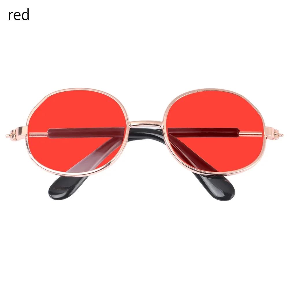 8.5cm Miniature Doll Sunglasses Metal Round Frame Glasses Lovely Doll Eyeglasses For Blythe Doll Accessories Kids Toys