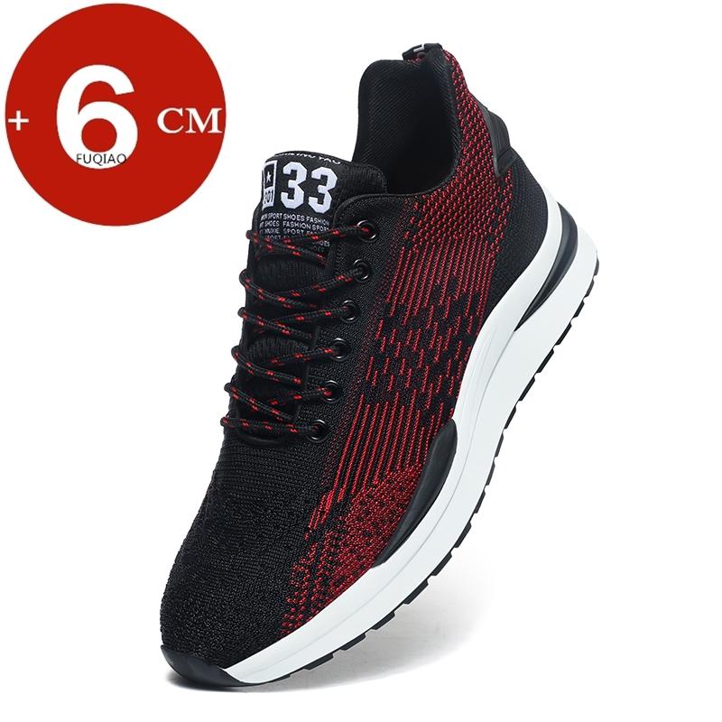 Fashion Men Heightening Shoes Elevator Shoes Hidden 6CM Height Increase Shoes For Male Casual Breathable Sports Sneakers Taller Men