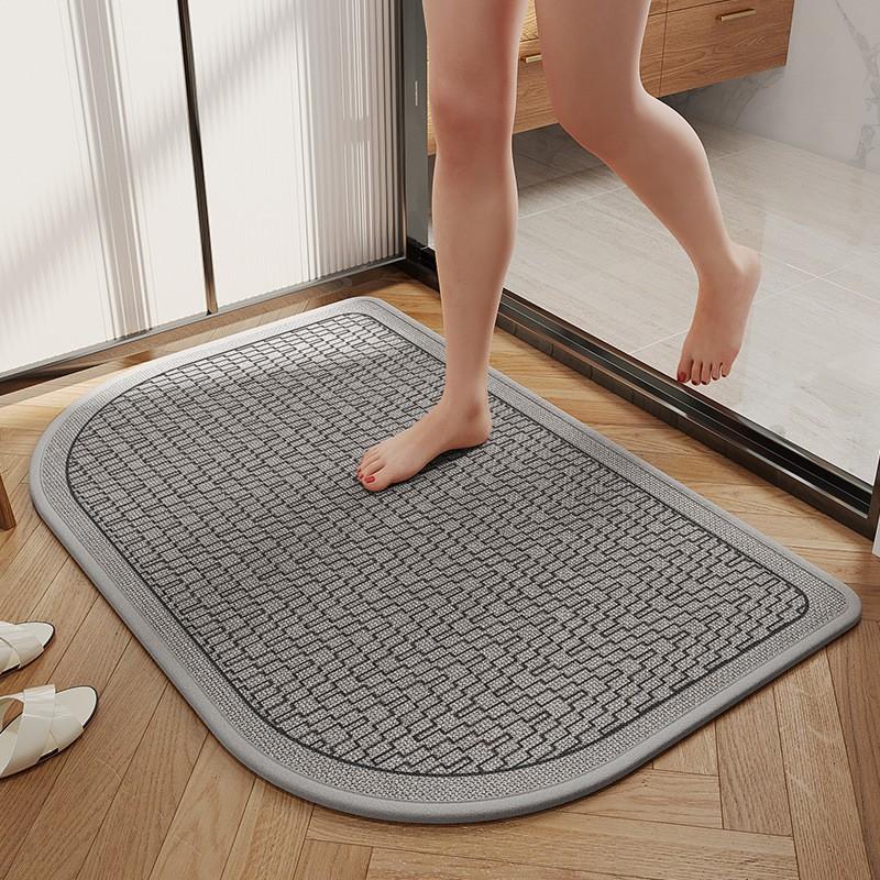 Bathroom Absorbent Mat Quick Dry Non Slip Door Rug Home
