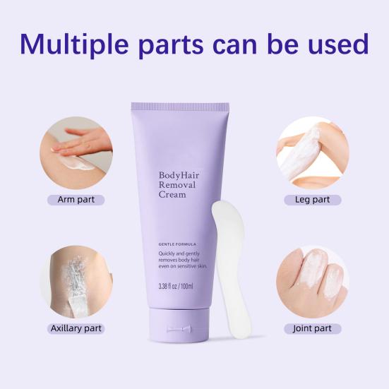 1/2/3Pcs 100ML Hair Removal Cream Gentle Pain Free Fast Acting Moisturizing Full Body Arm Leg Underarms Facial Hair Remover Depilatory