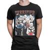 Футболки с фильмами ужасов «Terrifier», мужские, 100% хлопок, винтажная футболка с круглым вырезом, футболки с коротким рукавом, летняя одежда