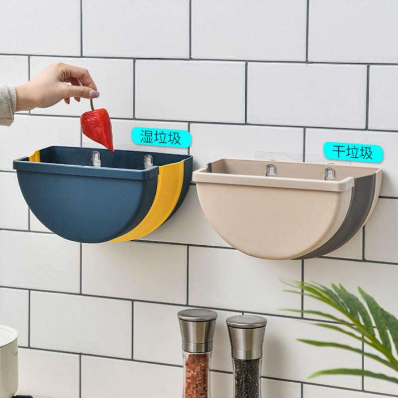 Кухонный мусорный бак, бытовой подвесной складной подвесной классификационный мусорный бак для гостиной, ванной комнаты, CA