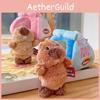 Tent Groundhog Pendant Plush Keyring With Cartoon Style For Kids And School Use