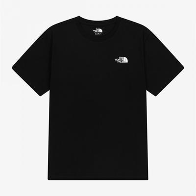 The North Face Хлопковая футболка с коротким рукавом, круглая, черная Nt7us00k