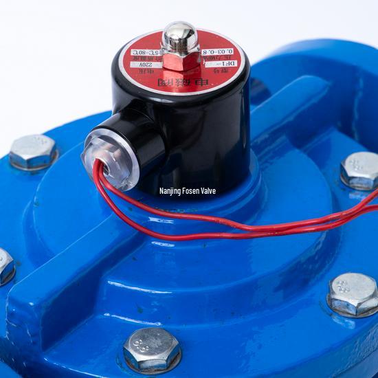Explosion-Proof DN50 ZCS Solenoid Valve: Cast Iron Flange, 24V/220V, Normally Closed, Spray Pilot Operated Water Valve.