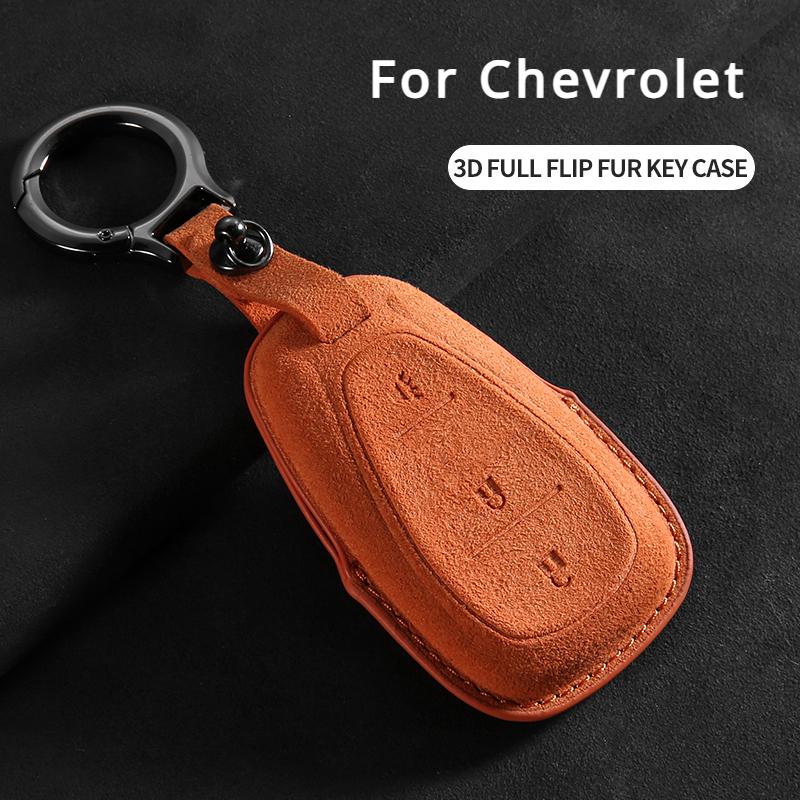 Чехол-кожух для автомобильного ключа, защитная оболочка для Chevrolet Chevy Malibu Camaro Cruze Traverse Spark Equinox Sonic Volt, замшевая брелок для ключей автомобиля