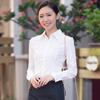Spring Autumn Korean White Shirt Women's Lapel Shirts Ladies Long Sleeve Slim Fit Professional Tops