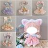 20CM Doll Clothes Accessories Hairband Suspender Gift Cap Dress Suit  Cotton Stuffed Doll