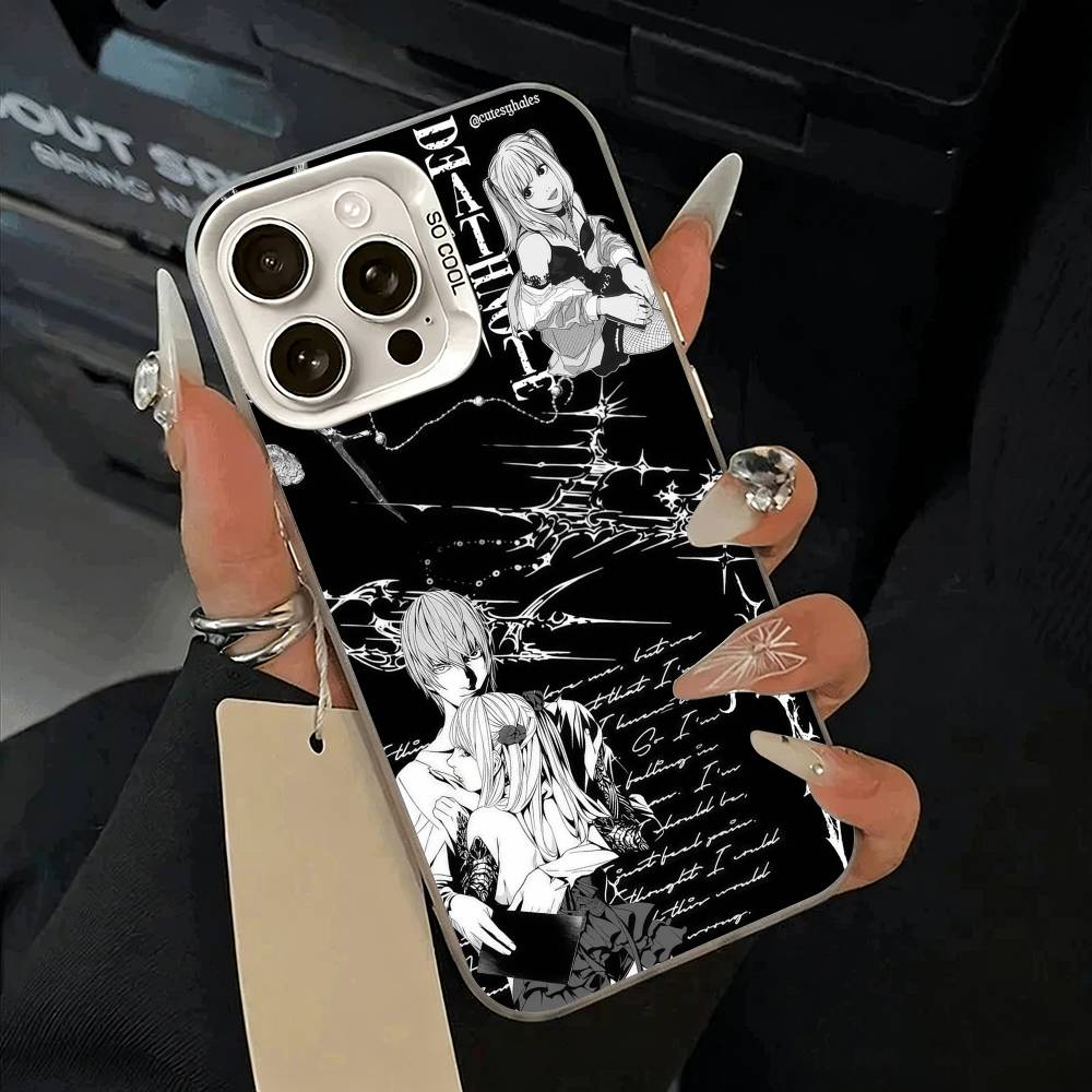 D-Death- Note- Классический аниме Чехол для телефона Для IPhone 17 Air 16 15 14 13 12 11 Pro Max Белый Серебристый Жесткий Чехол