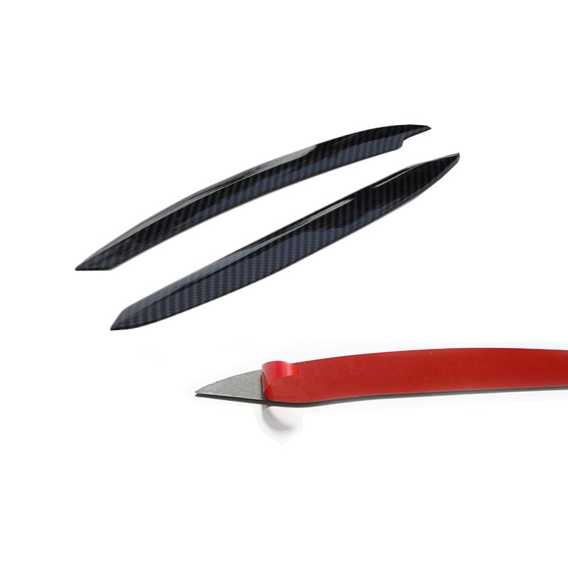 Подходит для аксессуаров VW Goft 7 2014 2015 2016 2017 Фара бровь веко крышка декоративная отделка глянцевый черный карбон