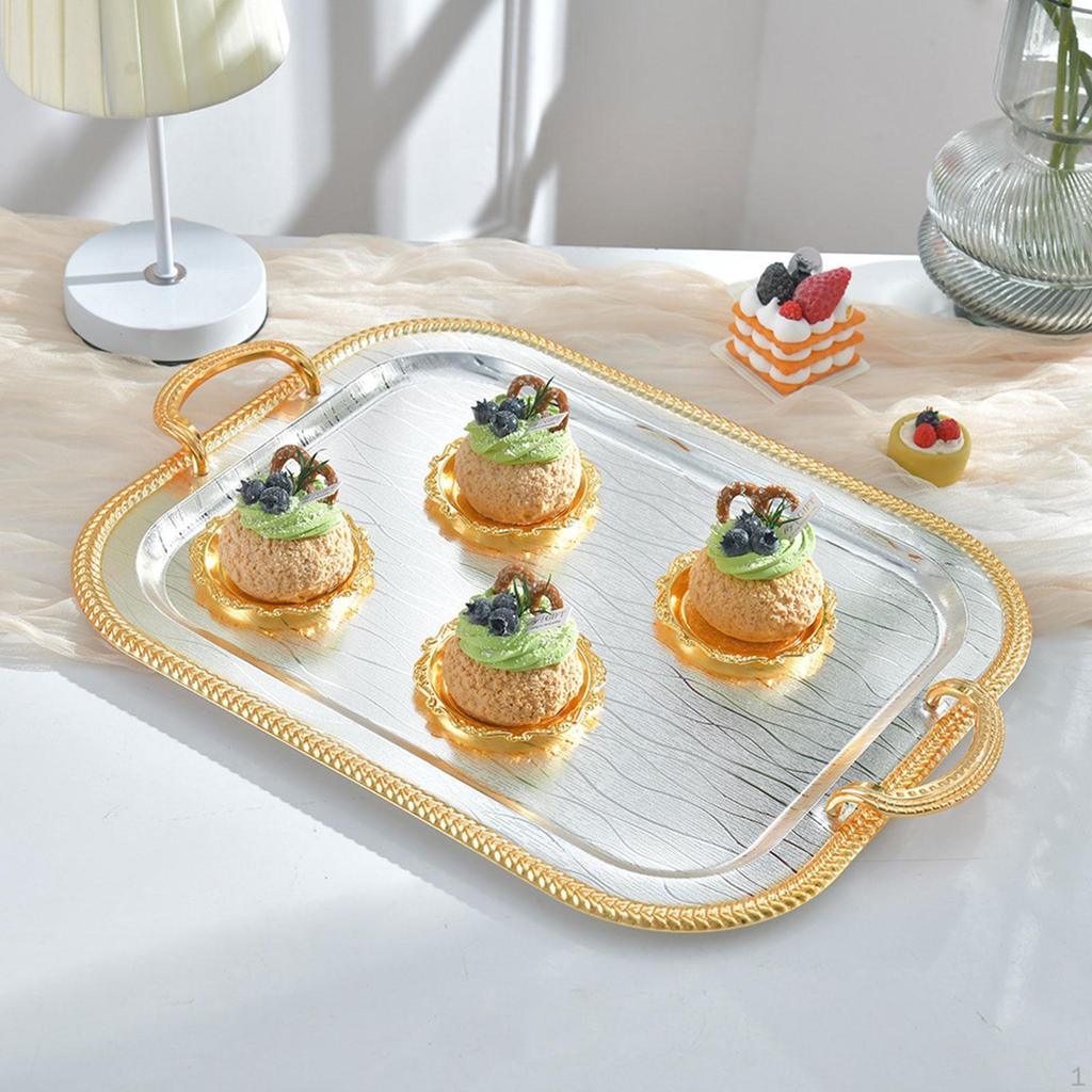 Поднос для сервировки, декоративный многоцелевой элегантный держатель для чайной чашки, ювелирные изделия для кухни, туалета