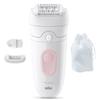 Épilateur électrique - BRAUN - SE5-011 - 2 modes - 40 min - Étanche - Blanc / Rose