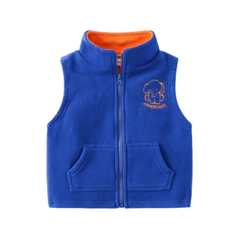 Elephant Cartoon Fleece Autumn and Winter Children's Vest