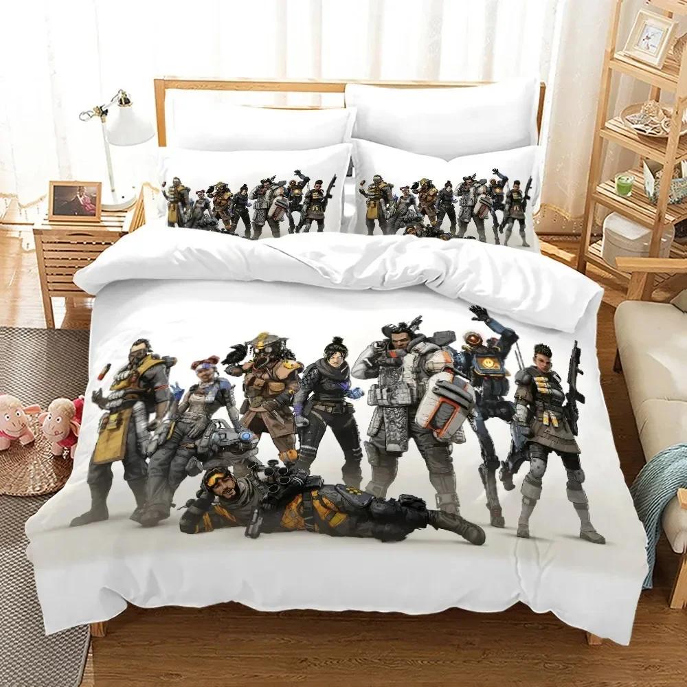 Комплект постельного белья APEX Legends Single Twin Full Queen King Size Shooting Game Комплект постельного белья Aldult Kid Bedroom Duvetcover Sets 3D Print 012