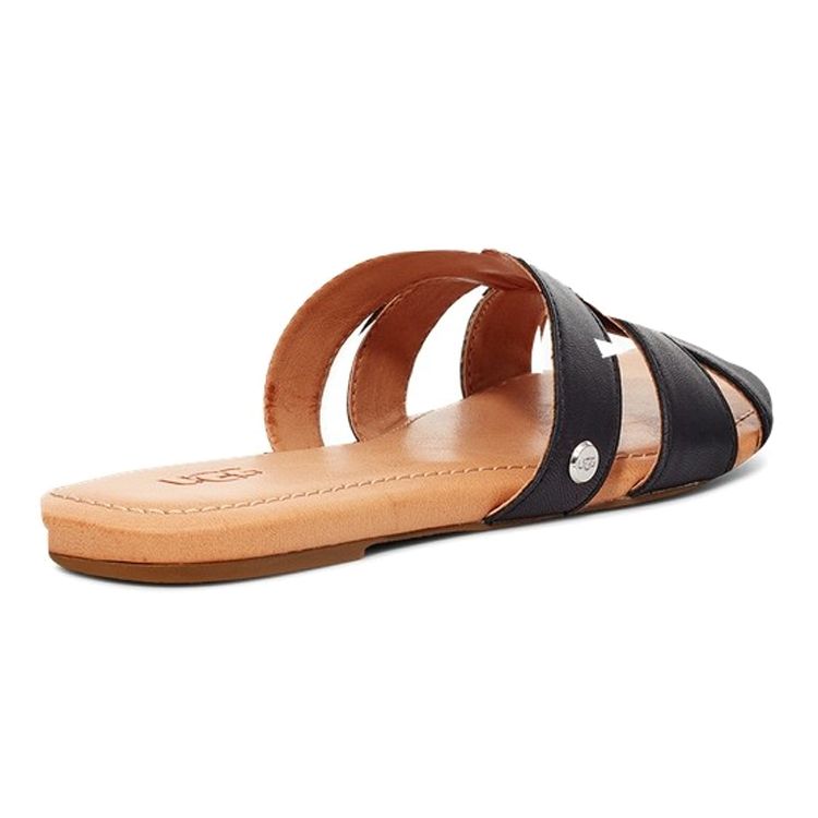 UGG Удобные легкие модные сандалии женская обувь черного цвета 1119750-BLLE