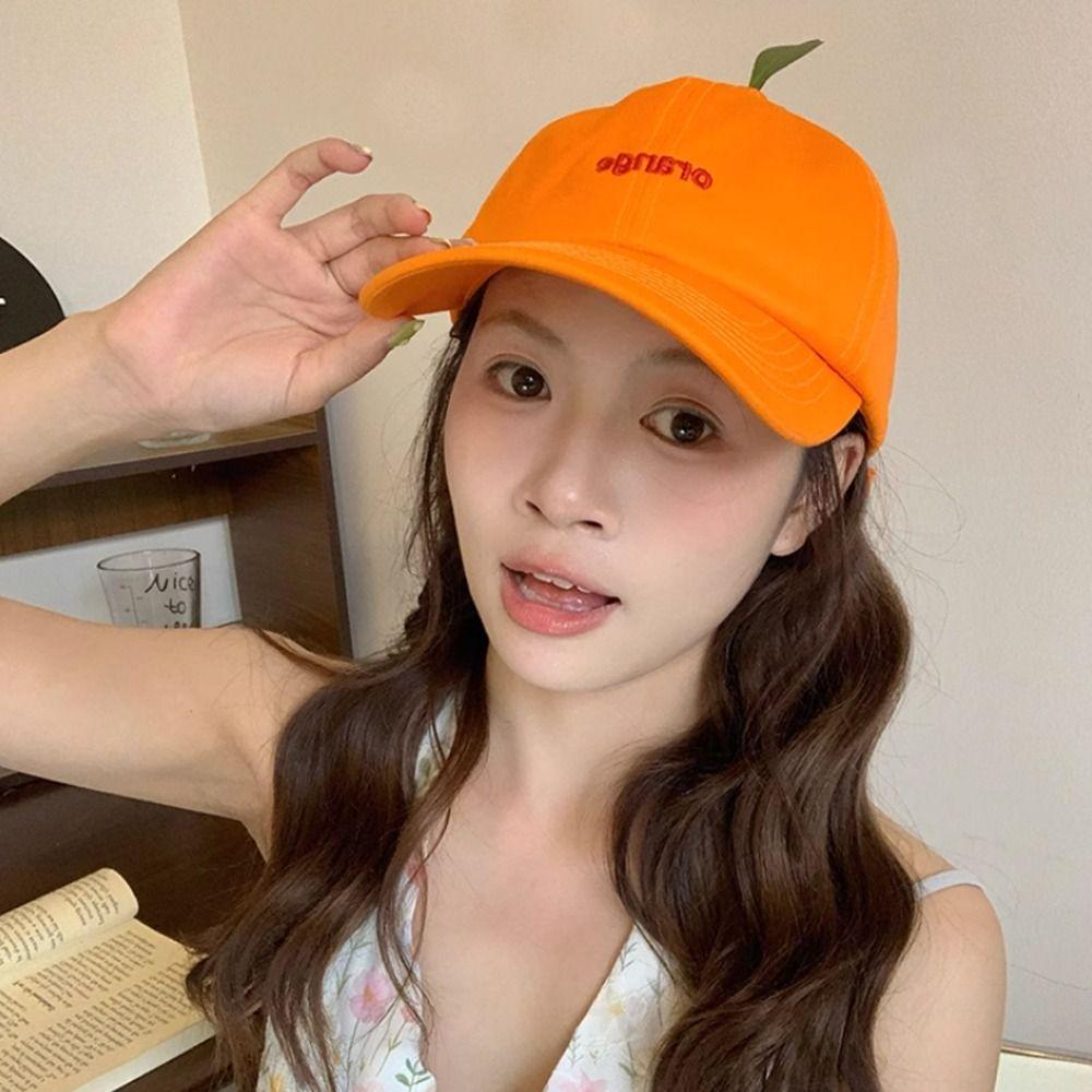 Fashion Orange Summer Baseball Caps Letter Funny Snapback Caps Casual Hip Hop Dad Tucker Hat Men Women