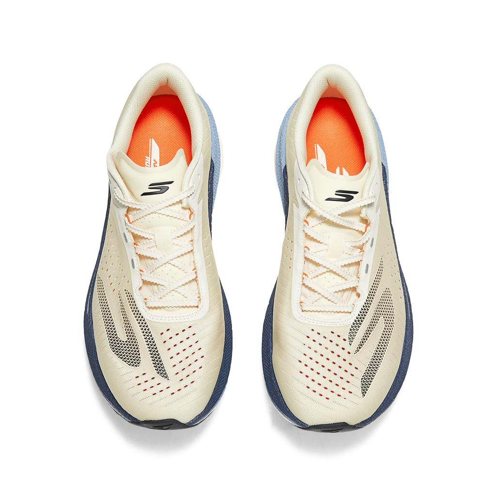 Skechers Aero Razor Удобная посадка Сетчатые Прочные Дышащие Поддерживающие Упругие Беговые кроссовки Мужские кроссовки Цвет: Off-White 246240-OFWT