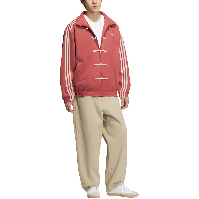 Adidas Originals Year Of The Snake Limited Fashion Comfortable Versatile Loose Jacket Unisex Jacket Soft-Red JY8276