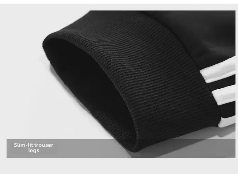 Мужской повседневный спортивный костюм-тройка: Куртка для бега весна/осень с тремя полосками