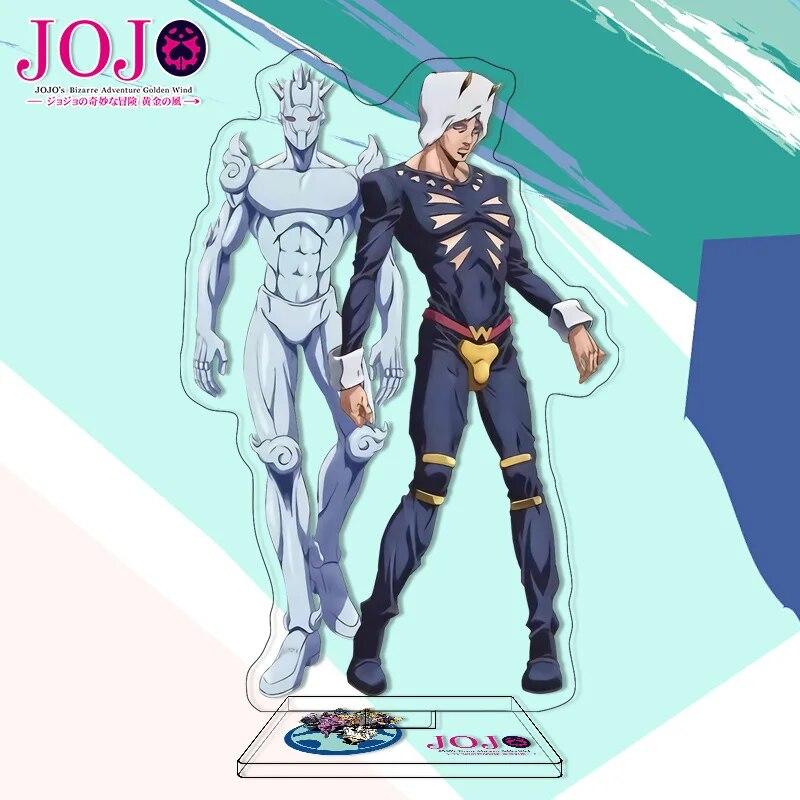 Jojos Bizarre Adventure Stand Model Plate Stone Ocean Series Jolyne Cujoh Weather Report Figure Acrylic Stands Holder Desk