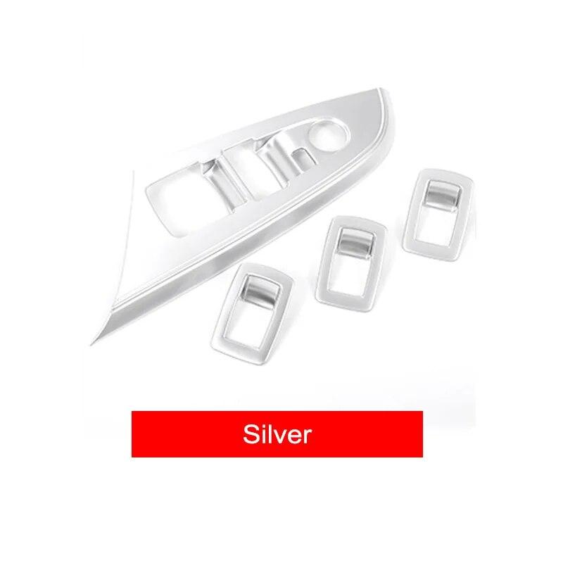 Кнопка регулировки подъема окон автомобиля с левым рулем, рамка панели управления, украшение из АБС-пластика для BMW X3 F25 X4 F26 2011-17, аксессуары для автотюнинга