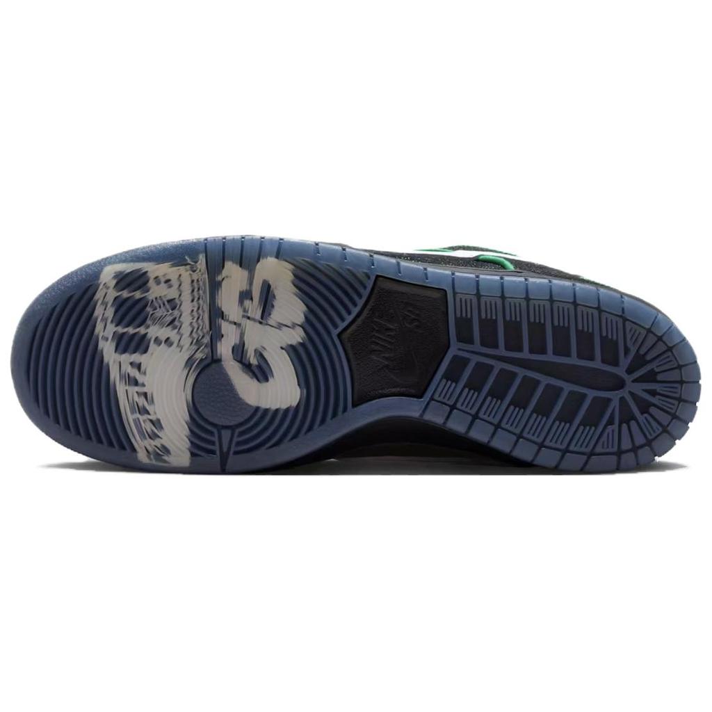 Nike X Bronx Девушки Скейт Данк SB Низкие Кеды для Скейтборда Унисекс Черные HV1664-001