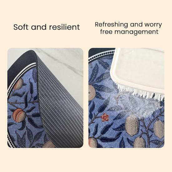 Винтажная впитывающая подставка под стакан с этническим цветочным узором из ткани, быстросохнущий диатомитовый коврик для горячих и холодных напитков