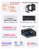 Мини-ПК Aoostar Maco с процессором AMD R7 6850H, 24 ГБ ОЗУ LPDDR5 + 1 ТБ SSD PCIe4.0, OCuLink/2xUSB4/2x2.5G LAN/4K Quad Display/Отпечаток пальца, W11 Pro