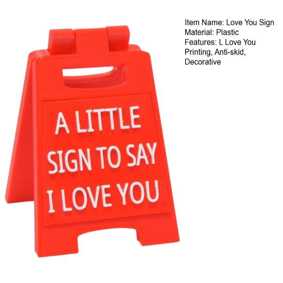 Мини-знак «Я люблю тебя», украшение для рабочего стола на День святого Валентина, рождественский подарок, выдвижная мини-знак, чтобы выразить любовь к девушке, жене, невесте