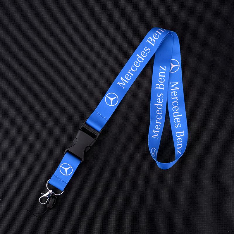 ZPU1 For Mercedes Benz A C E S G Class GLS W177 E300 GLC CLE CLA GLB New Neck Straps Lanyard Key Chain Work ID Card Hanging Rope Ring