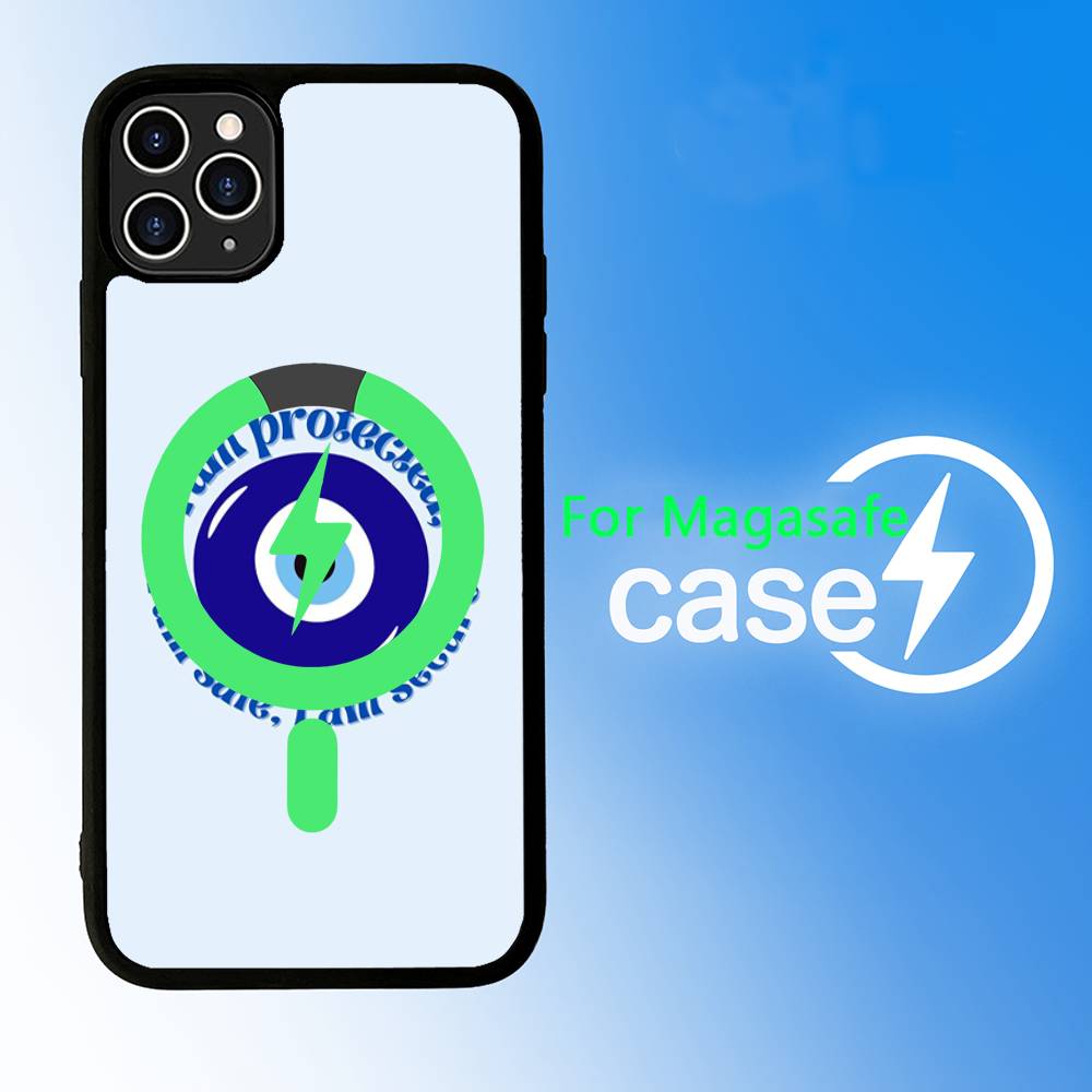 Чехол для телефона «Синий Глаз Удачи» и «Сглаз» для iPhone 16 15 14 13 12 11 17 Pro Max Plus Магнитная Беспроводная Защитная Крышка