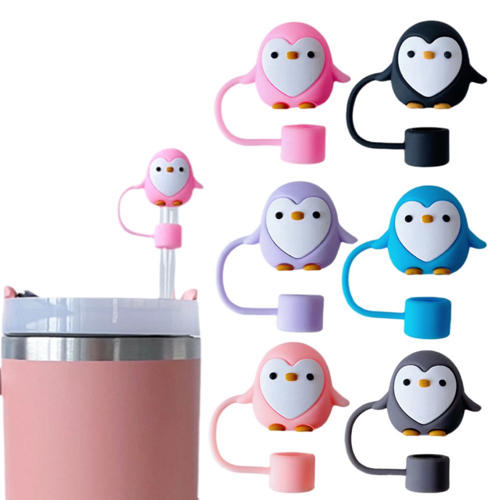 Крышка для трубочки Penguin, силиконовая крышка для трубочки, 10 мм, пылезащитная крышка для чашки Stanleys Reusab W0C0