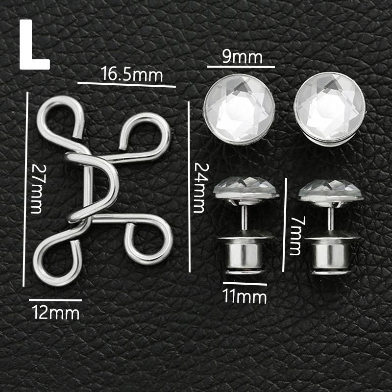 Tighten Waist Artifact Nail-free Adjustable Snap Waist Buckle Detachable Brooch Fixed Button
