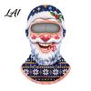 Outdoor Face Guard Velvet Mask for Christmas Santa Snowman Reindeer Elf Balaclava Holiday Winter Windproof Neck Gaiter Skiing Motorcycle Riding Men