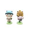 2Pcs Kawaii Panda Bear Figure Shaking Head Auto Center Console Ornament Cute Cartoon Miniatures