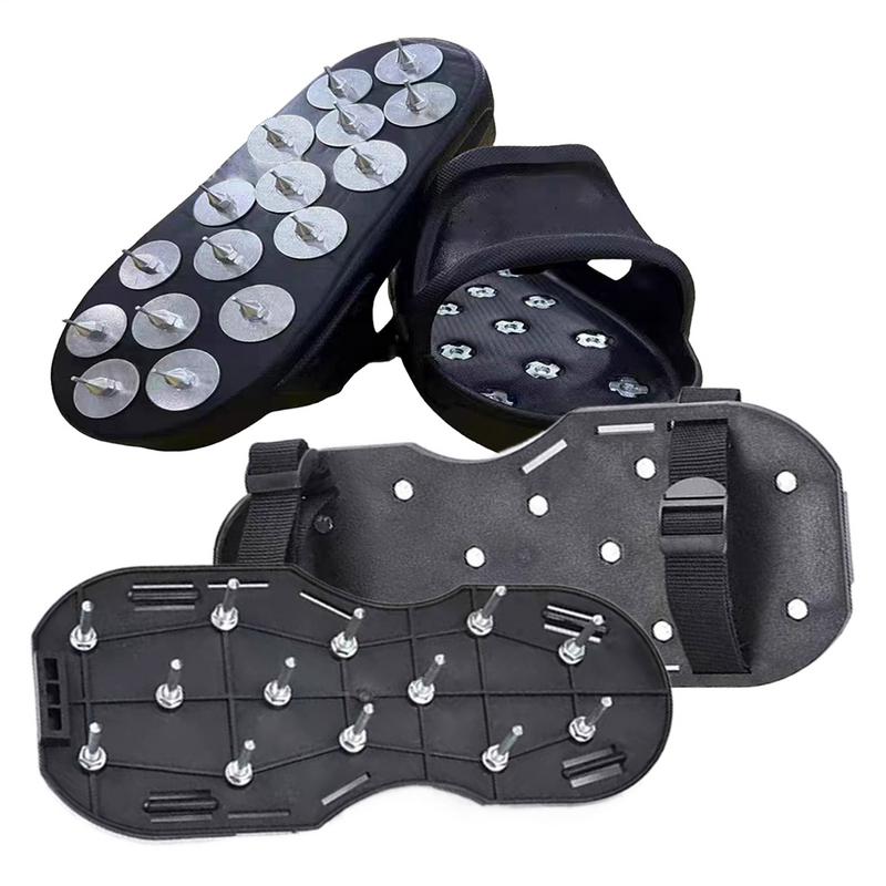 Многофункциональные самовыравнивающиеся обувь-шипы для газона, обувь-культиватор для травы, шипы-гвозди, инструмент для двора, сада, скарификаторы для почвы, обувь