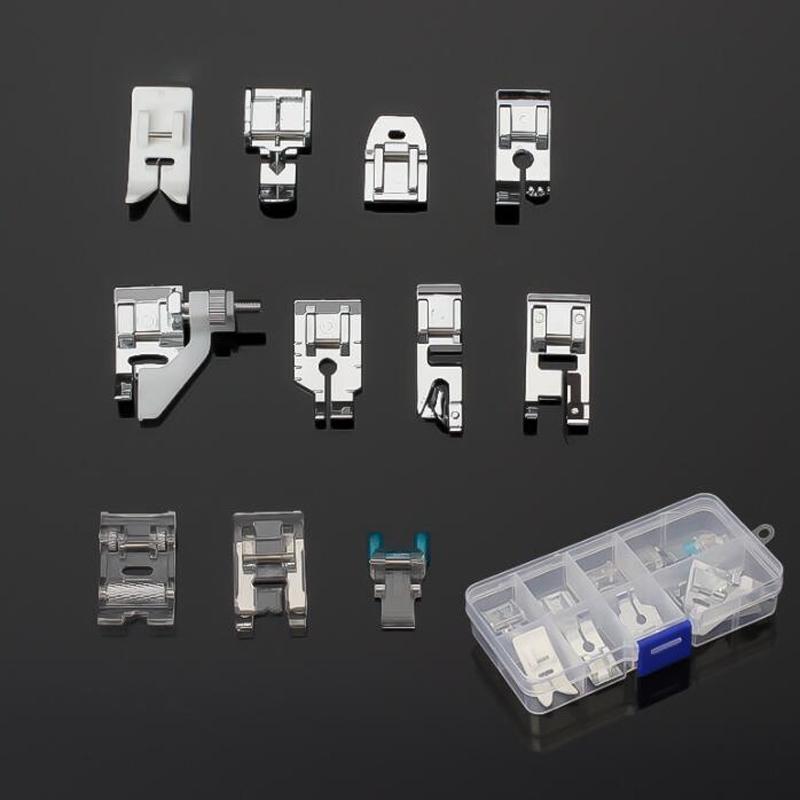 Комплект прижимных лапок для бытовых многофункциональных швейных машин