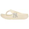 New MLB Slipper Graffiti Slip Resistant Flip Flops Unisex Beige 32SHHW111-50I