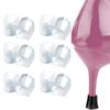 6 Pairs of High Heel Protection Pads - Heel Caps, Non-Slip Heel Covers, Heel Repair Plugs for Weddings & Outdoor Events, Transparent