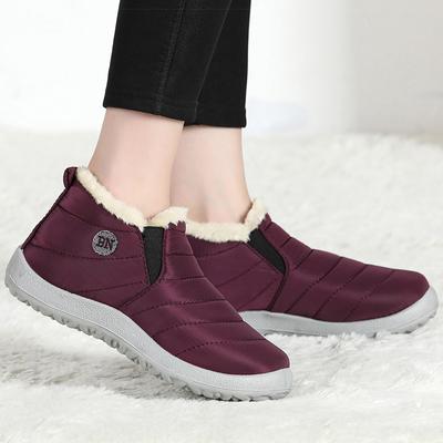 Женские ботинки на меху Ботильоны для зимней обуви Женские водонепроницаемые зимние ботинки Зимние ботинки женские короткие ботинки женские ботинки черные красные