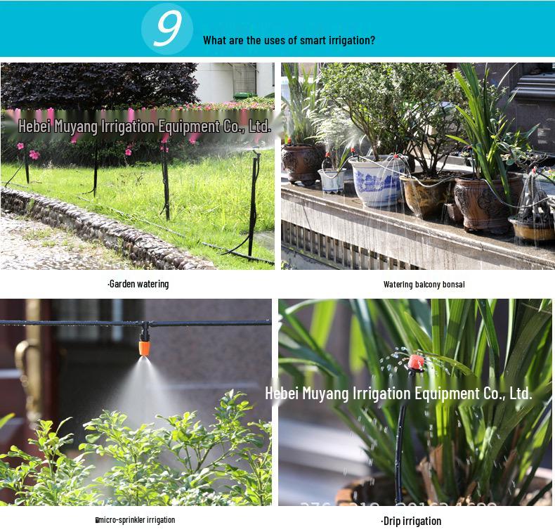 Automatic 50m Drip Irrigation Kit for Garden, Flower Watering, and Cooling Atomization