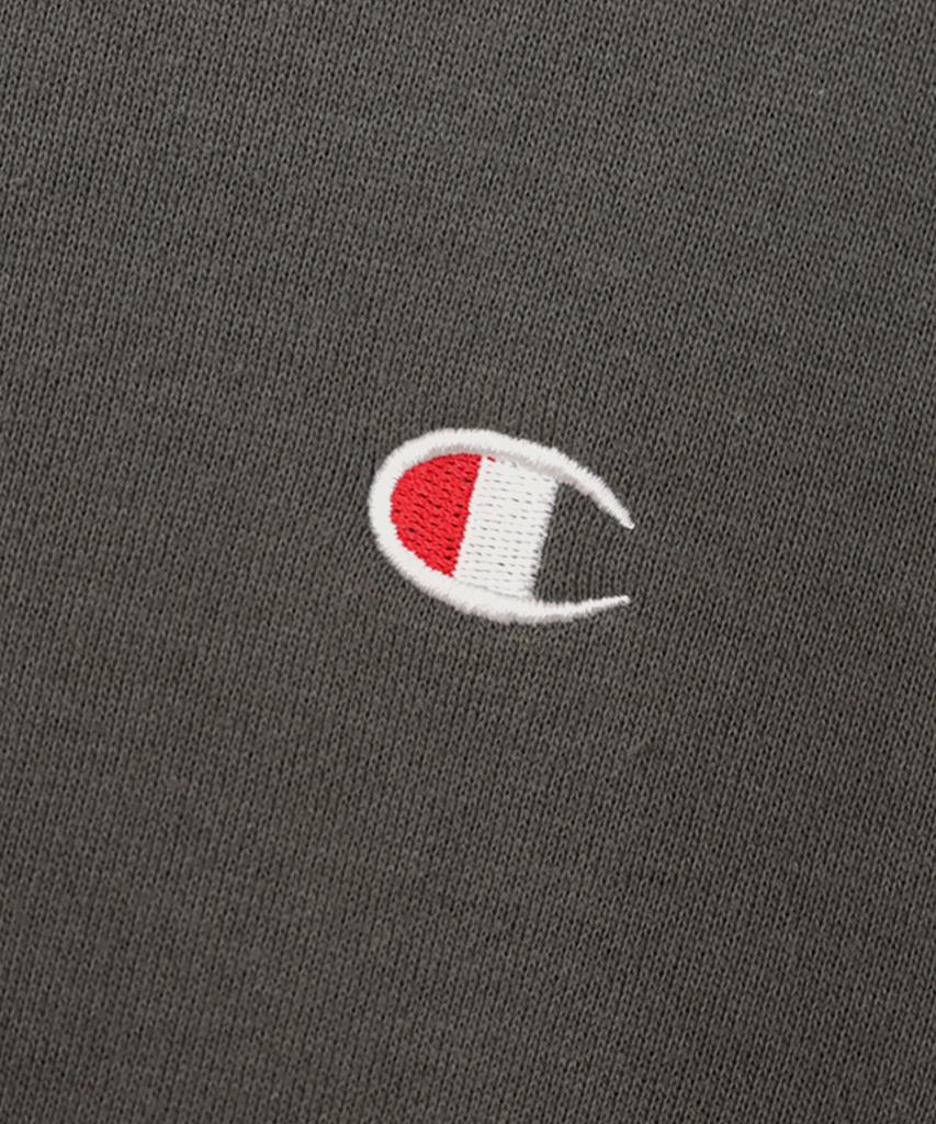 Champion Свитшот с логотипом C, классический крой, круглый вырез, темно-серый